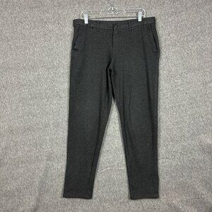 Zara Man Dark Gray Slim Fit Trousers Mens 34 Soft Office Wear